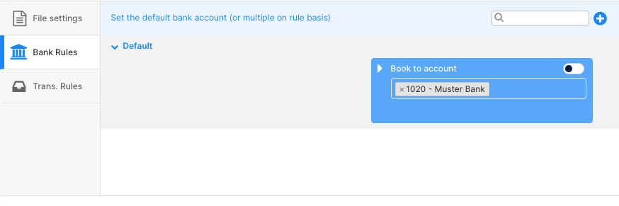 Bank rule