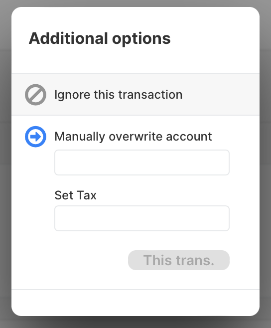 View transaction in bexio