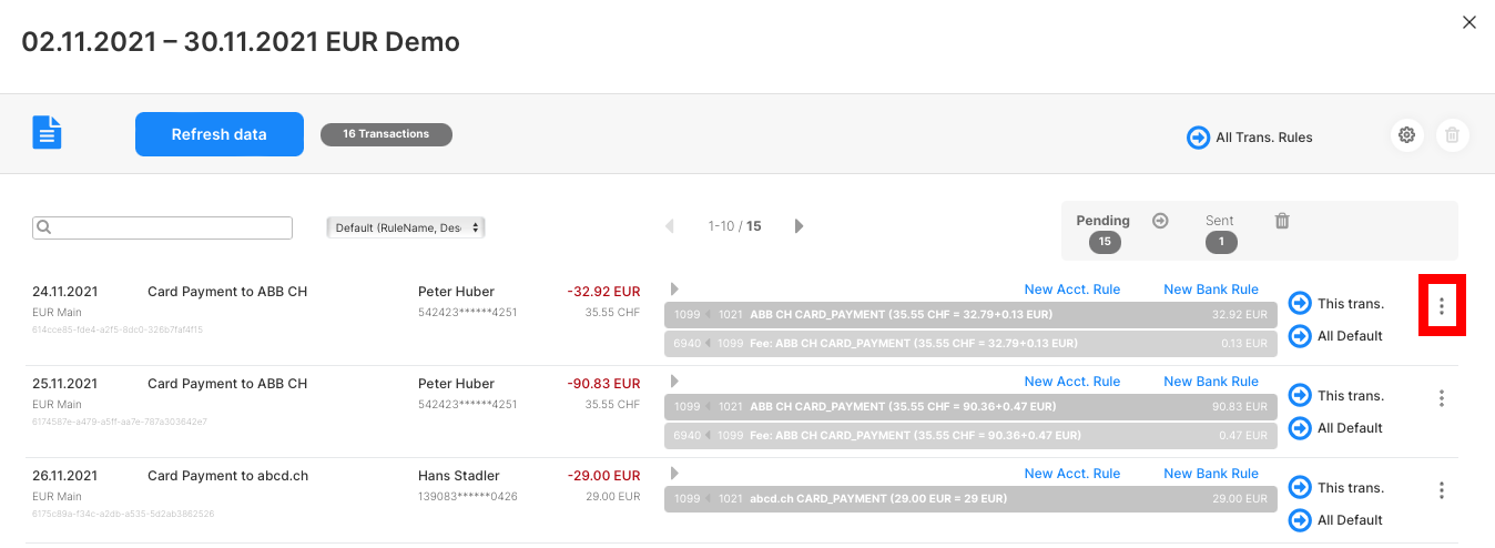 Accrio Three Dots Menu