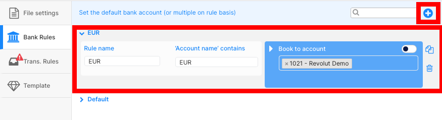 Bank rule
