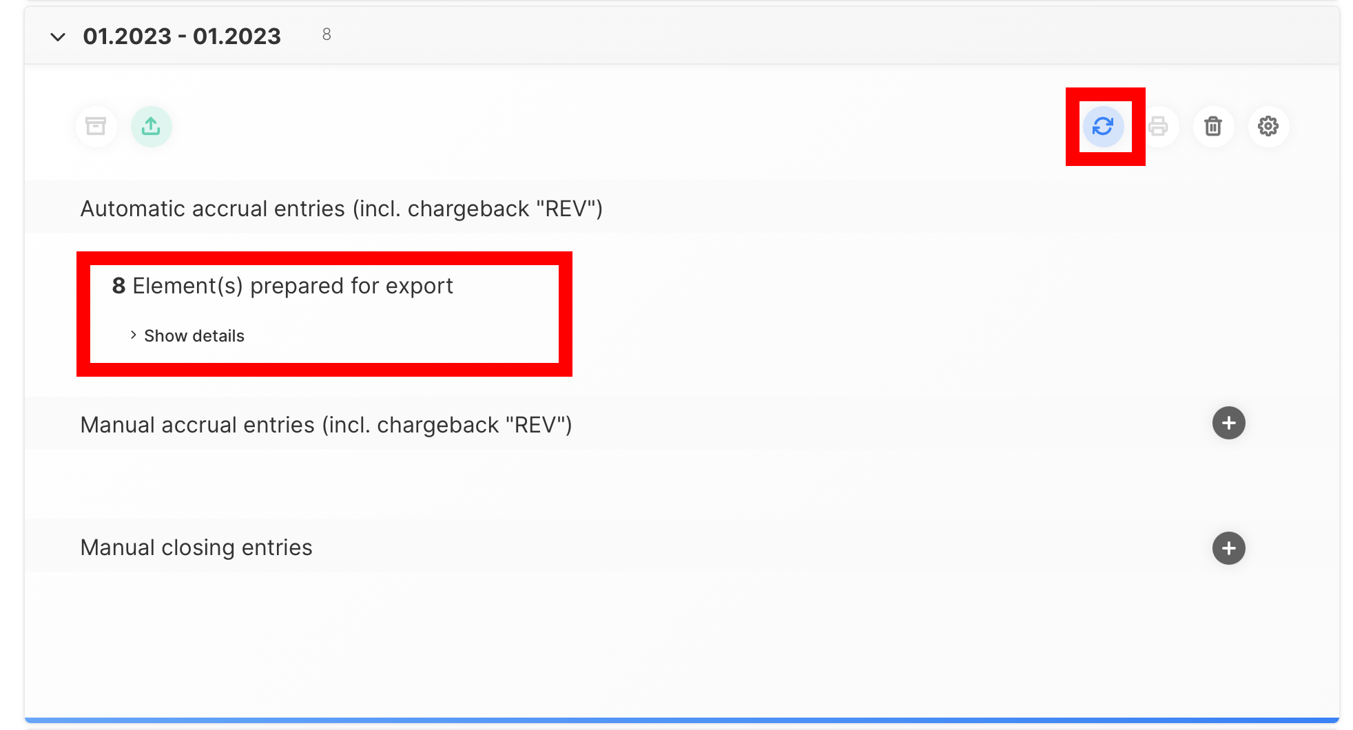 Calculate the accruals