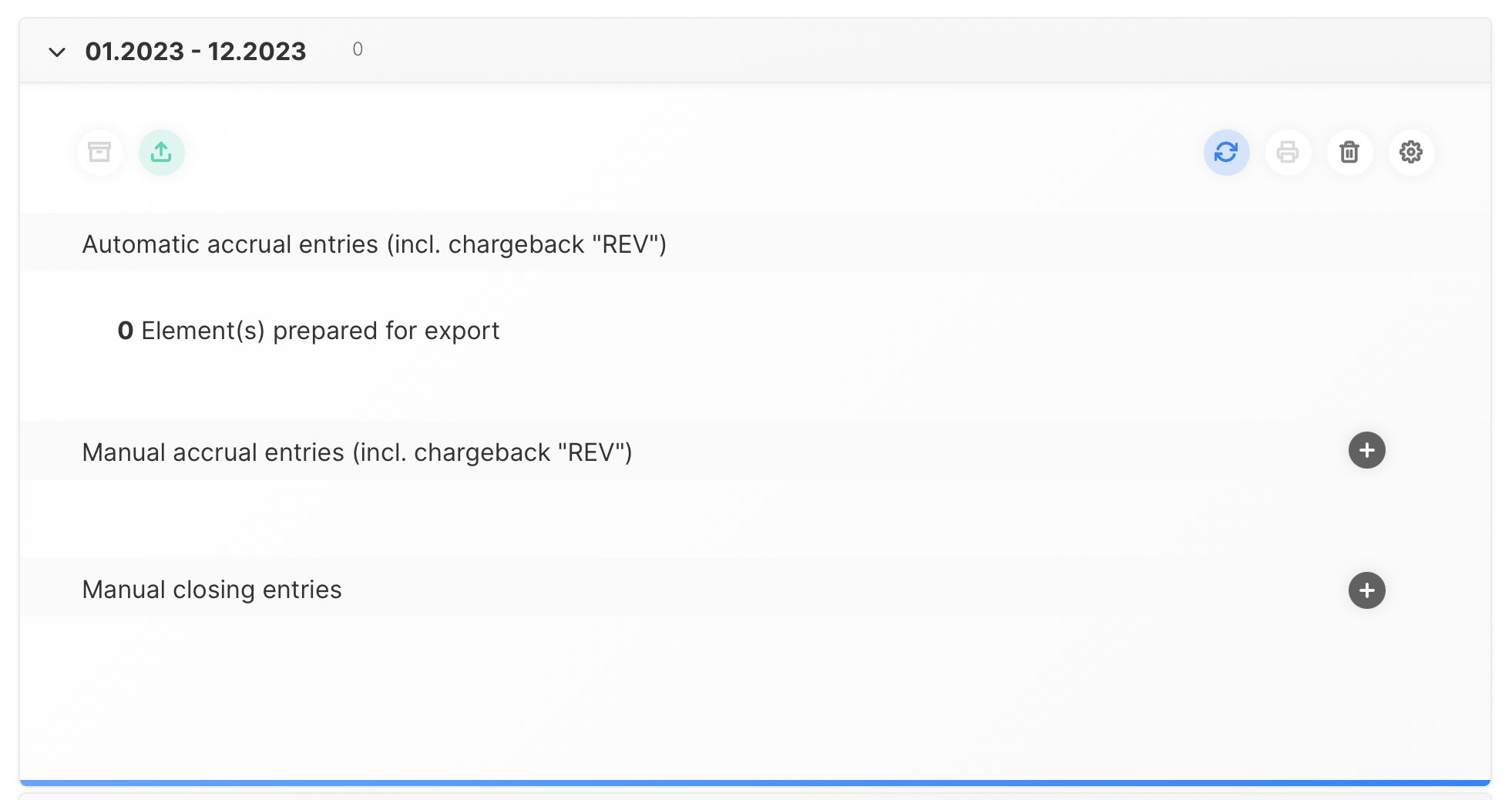 Create yearly period