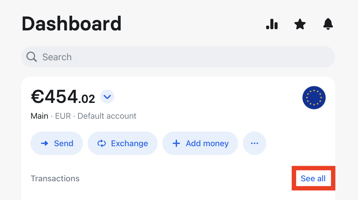 Revolut Transactions Dashboard