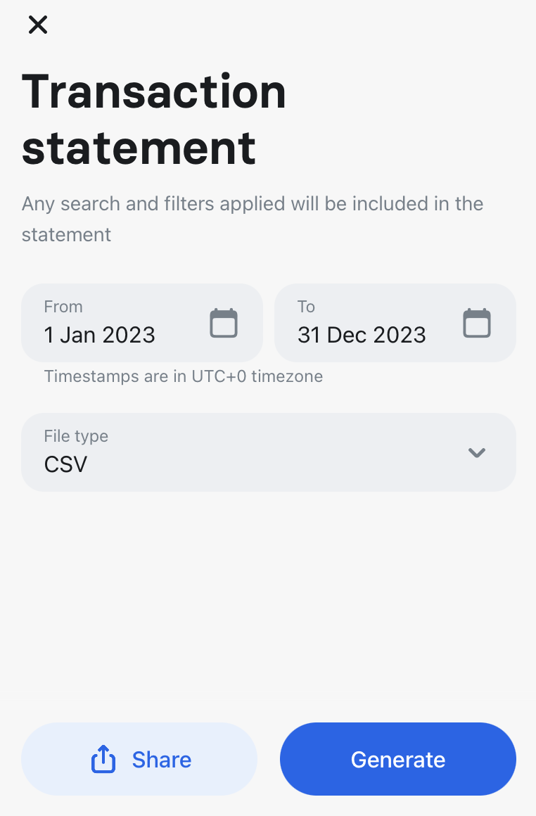Revolut Transactions Generate